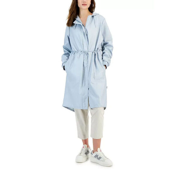 RAINS Jackets & Blazers - Rains Women's String Hooded Drawstring-Waist Parka Size Large L